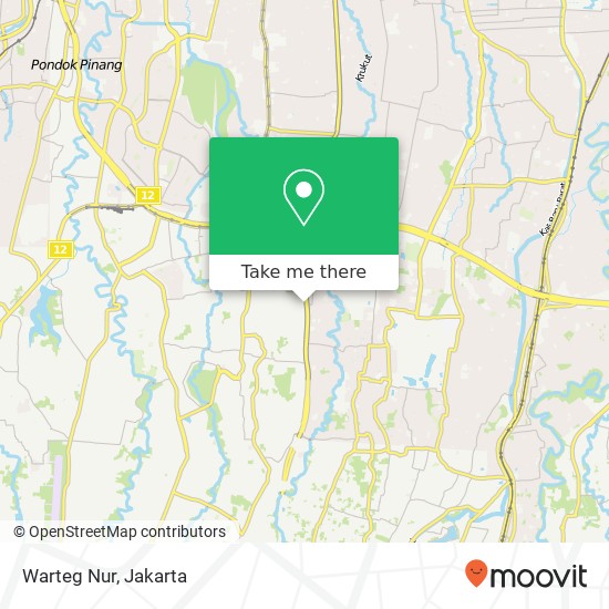 Warteg Nur, Jalan Pinang Kalijati Cilandak Jakarta 12450 map