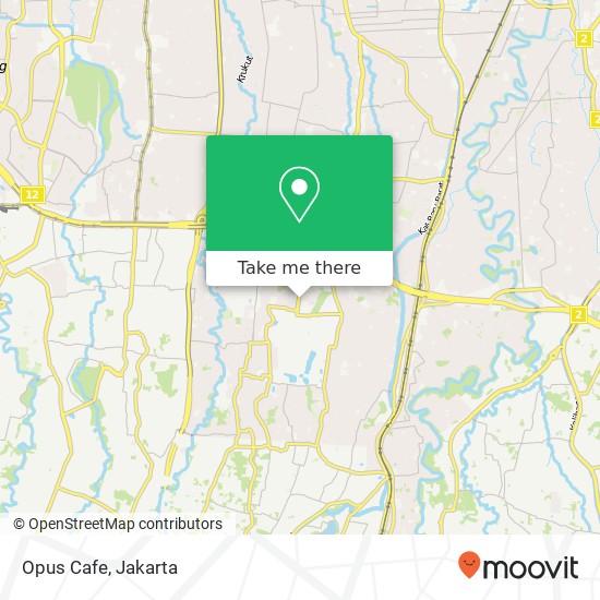Opus Cafe, Pasar Minggu Jakarta Selatan 12550 map