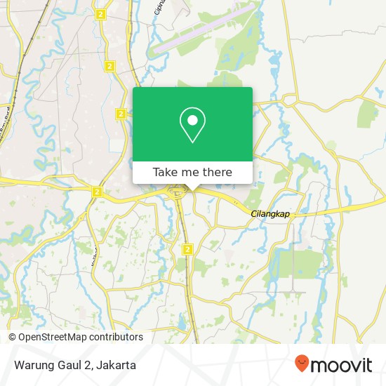 Warung Gaul 2, Jalan Raya Ceger Cipayung Jakarta 13820 map