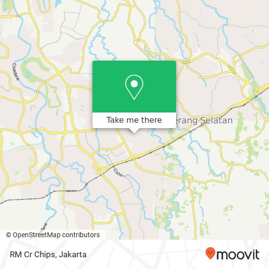 RM Cr Chips, Jalan Kalimantan Serpong Tangerang 15318 map