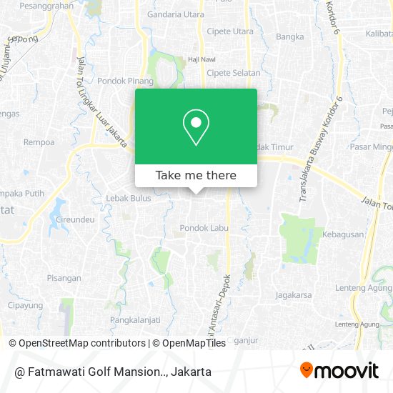 @ Fatmawati Golf Mansion.. map