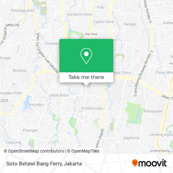 Soto Betawi Bang Ferry map