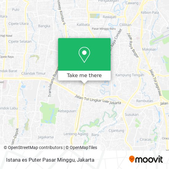 Istana es Puter Pasar Minggu map