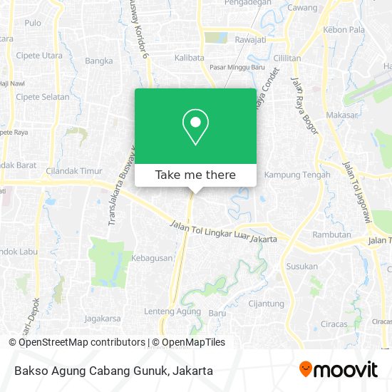 Bakso Agung Cabang Gunuk map