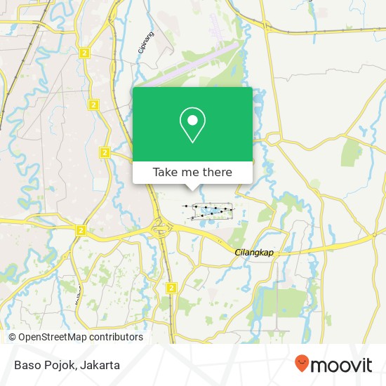 Baso Pojok, Jalan Taman Mini II Makasar Jakarta 13560 map