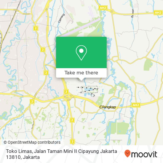 Toko Limas, Jalan Taman Mini II Cipayung Jakarta 13810 map