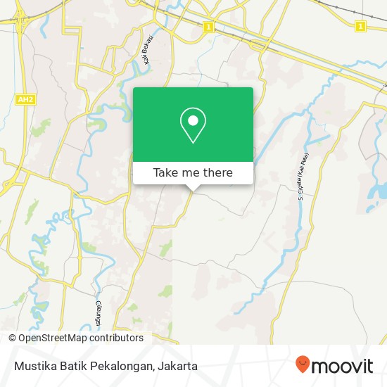 Mustika Batik Pekalongan, Jalan Mandor Demong Mustikajaya Bekasi 17157 map