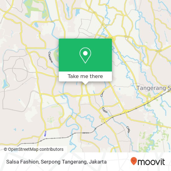 Salsa Fashion, Serpong Tangerang map
