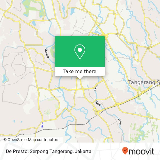 De Presto, Serpong Tangerang map