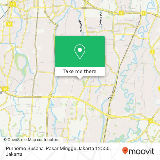 Purnomo Busana, Pasar Minggu Jakarta 12550 map