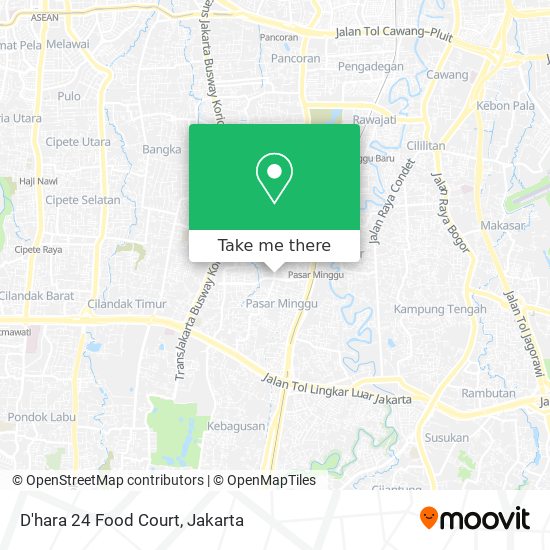 D'hara 24 Food Court map