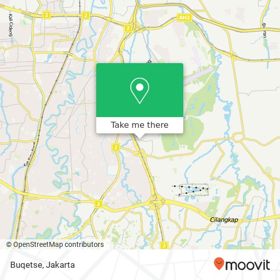 Buqetse, Jalan Pusdiklat Depnaker Makasar Jakarta 13570 map