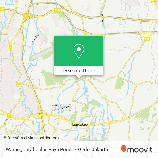 Warung Unyil, Jalan Raya Pondok Gede map