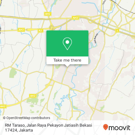 RM Taraso, Jalan Raya Pekayon Jatiasih Bekasi 17424 map
