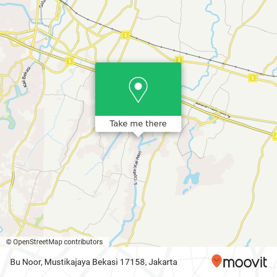 Bu Noor, Mustikajaya Bekasi 17158 map
