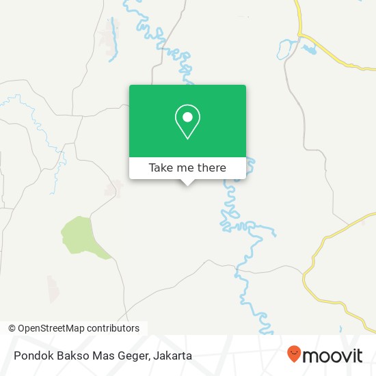 Pondok Bakso Mas Geger, Jalan Raya Kutruk Tigaraksa Tangerang map