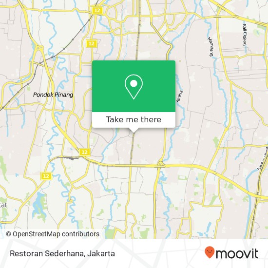 Restoran Sederhana, Jalan RS Fatmawati Cilandak Jakarta 12430 map