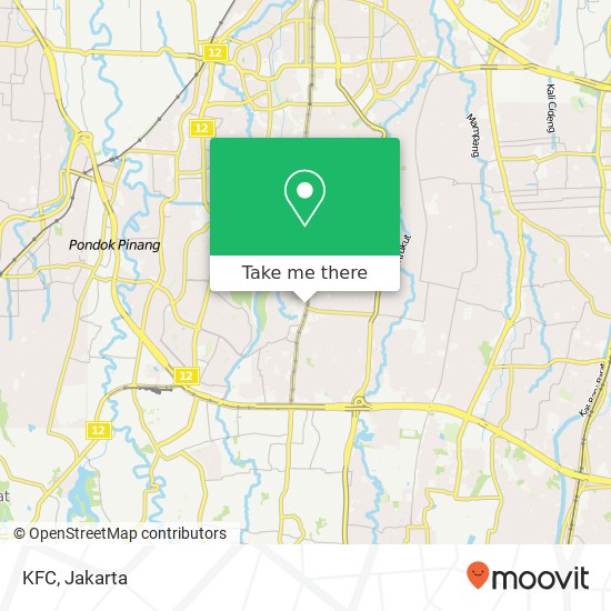 KFC, Ruko Golden Plaza Cilandak Jakarta 12420 map