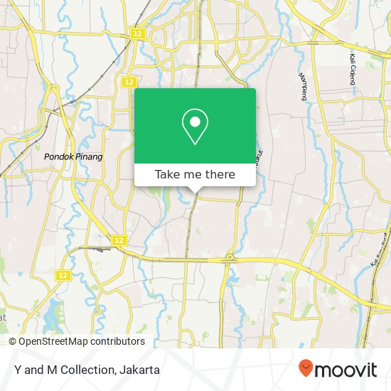 Y and M Collection, Ruko Golden Plaza Cilandak Jakarta 12420 map