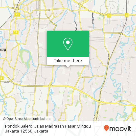 Pondok Salero, Jalan Madrasah Pasar Minggu Jakarta 12560 map