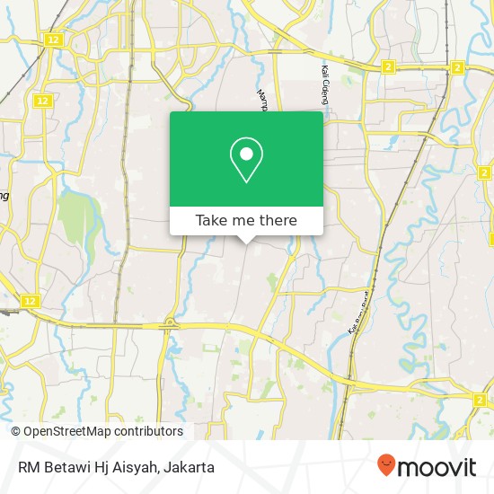 RM Betawi Hj Aisyah, Jalan Ampera Raya Pasar Minggu 12550 map