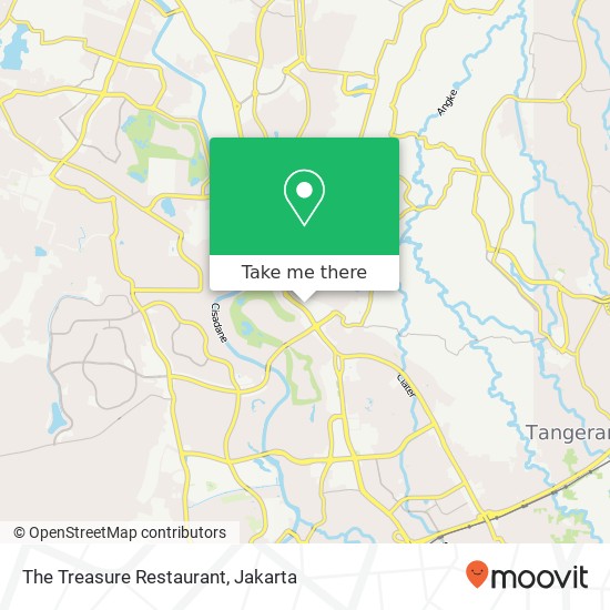 The Treasure Restaurant, Ruko Golden Boulevard Serpong Utara Tangerang Selatan 15331 map