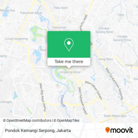 Pondok Kemangi Serpong map