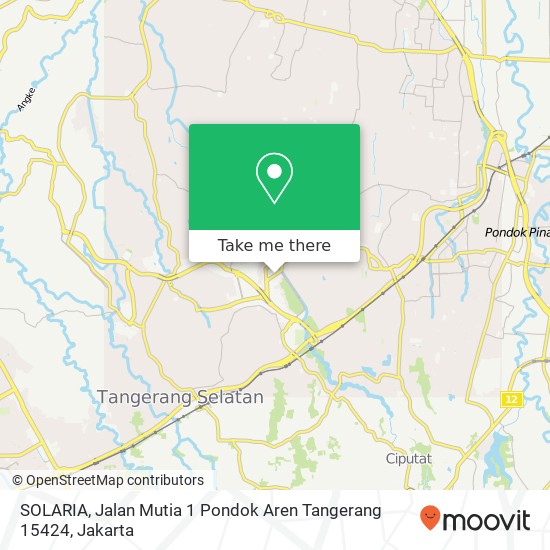 SOLARIA, Jalan Mutia 1 Pondok Aren Tangerang 15424 map