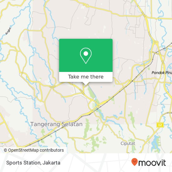 Sports Station, Jalan Mutia 1 Pondok Aren Tangerang 15424 map