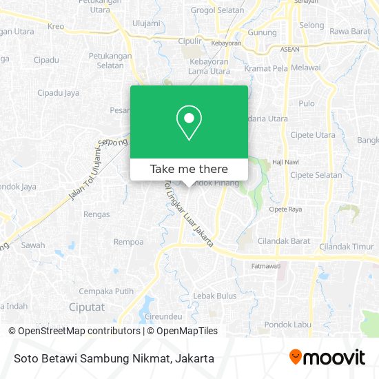 Soto Betawi Sambung Nikmat map