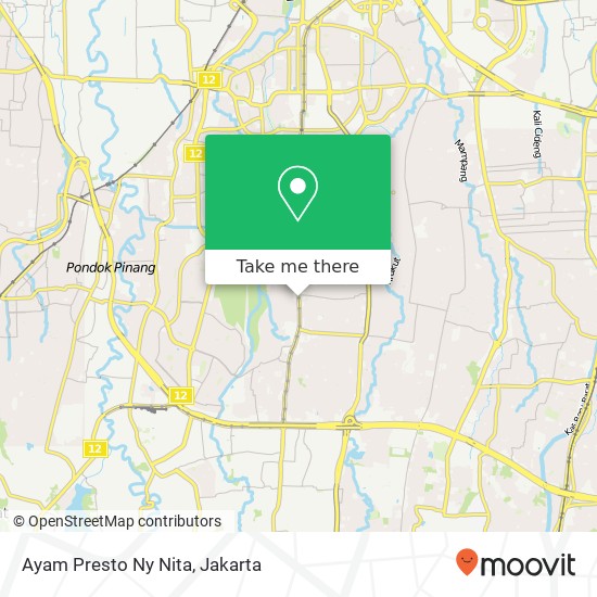 Ayam Presto Ny Nita, Jalan RS Fatmawati Cilandak Jakarta 12410 map