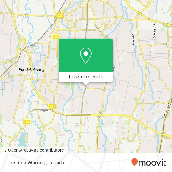 The Rica Warung, Ruko Golden Plaza Cilandak Jakarta 12420 map