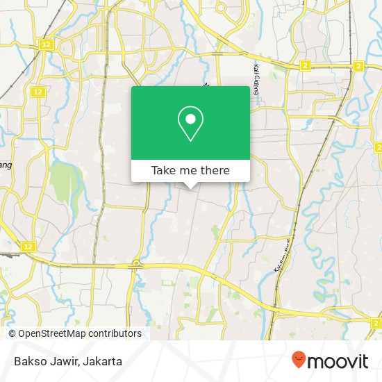 Bakso Jawir, Jalan Kemang Selatan Pasar Minggu Jakarta 12560 map