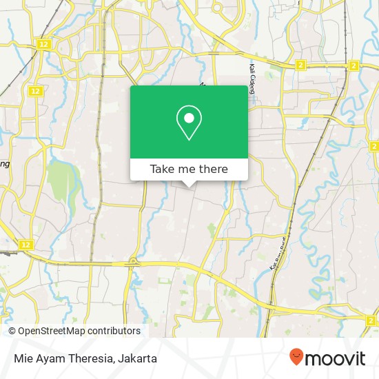 Mie Ayam Theresia, Jalan Kemang Selatan Mampang Prapatan Jakarta 12730 map