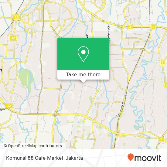 Komunal 88 Cafe-Market, Jalan Ampera Raya Pasar Minggu Jakarta Selatan 12510 map