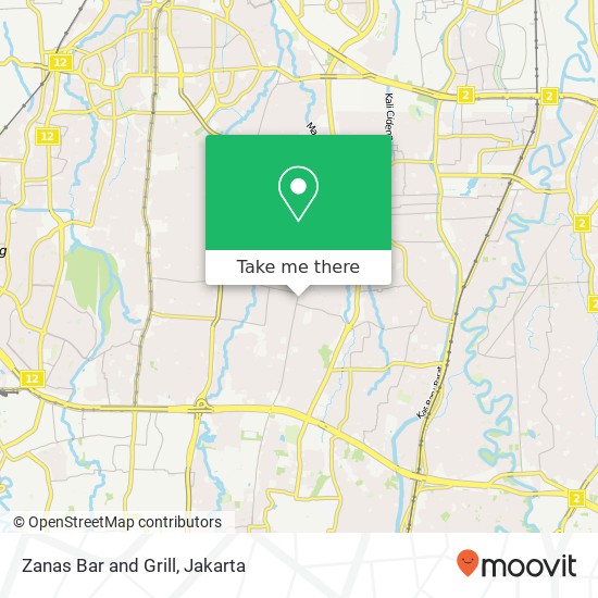 Zanas Bar and Grill, Jalan Ampera Raya Pasar Minggu Jakarta Selatan 12510 map