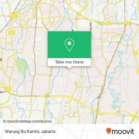 Warung Bu Kartini, Jalan Kemang Selatan Pasar Minggu 12560 map