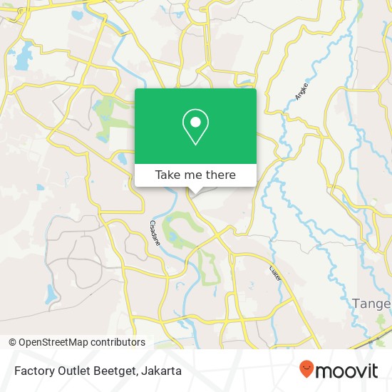 Factory Outlet Beetget, Jalan Melati Raya Serpong Utara Tangerang map