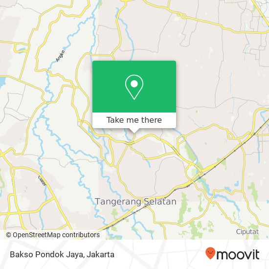 Bakso Pondok Jaya, Jalan Raya Jombang Pondok Aren Tangerang map