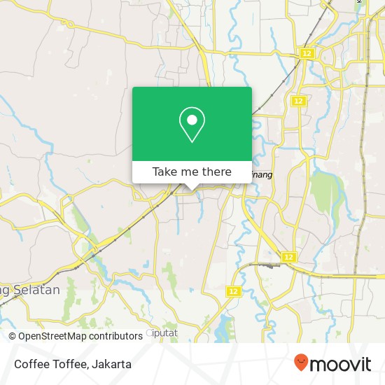 Coffee Toffee, Jalan Bintaro Utama 1 Jagakarsa Jakarta 12320 map
