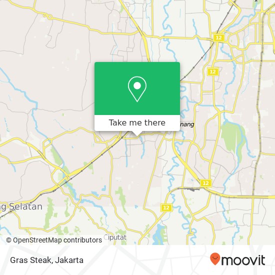 Gras Steak, Jalan Bintaro Utama 1 Jagakarsa Jakarta 12320 map