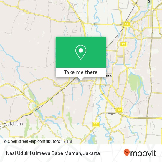 Nasi Uduk Istimewa Babe Maman, Jagakarsa Jakarta 12320 map