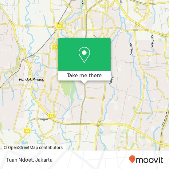 Tuan Ndoet, Jalan RS Fatmawati Cilandak Jakarta 12410 map