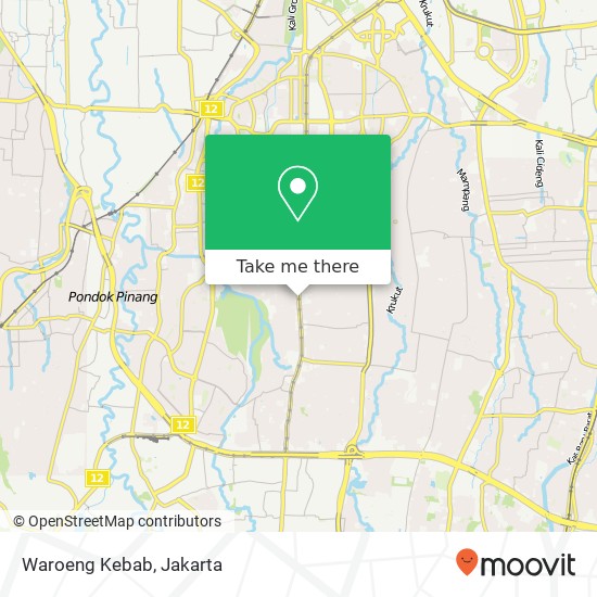 Waroeng Kebab, Jalan RS Fatmawati Cilandak Jakarta 12410 map