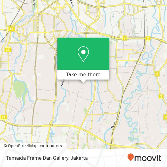 Tamaida Frame Dan Gallery, Jalan Kemang Timur Mampang Prapatan Jakarta Selatan 12730 map