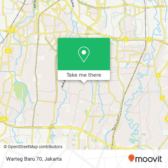 Warteg Baru 70, Jalan Kemang Timur Mampang Prapatan Jakarta 12730 map