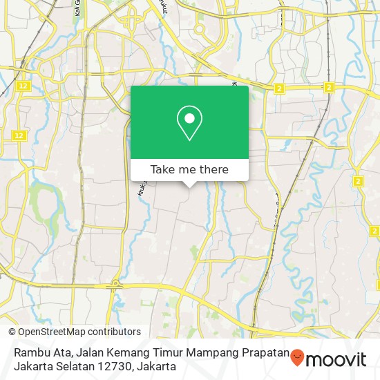 Rambu Ata, Jalan Kemang Timur Mampang Prapatan Jakarta Selatan 12730 map