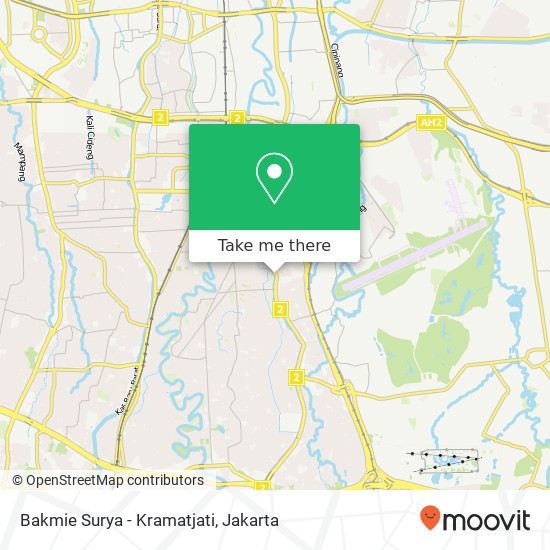 Bakmie Surya - Kramatjati, Jalan Raya Bogor 54 Kramatjati Jakarta Timur 13510 map