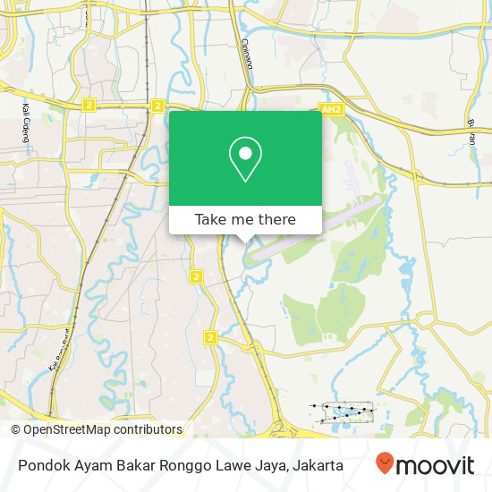 Pondok Ayam Bakar Ronggo Lawe Jaya, Jalan Squadron Makasar Jakarta 13610 map