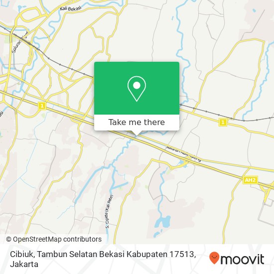 Cibiuk, Tambun Selatan Bekasi Kabupaten 17513 map